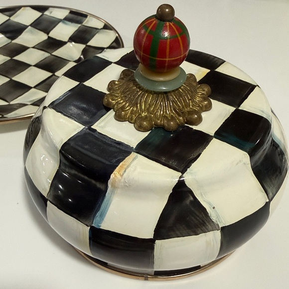 Mackenzie Childs Courtly Check Butterhouse retired - Picture 4 of 10